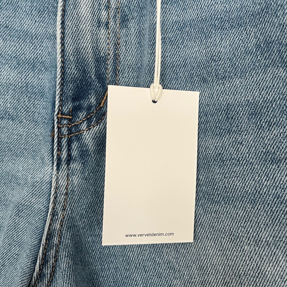 {Vervet} Bella High-Rise Flare Distressed Jeans in Blue - Womens 27 - NWT - Picture 13 of 13